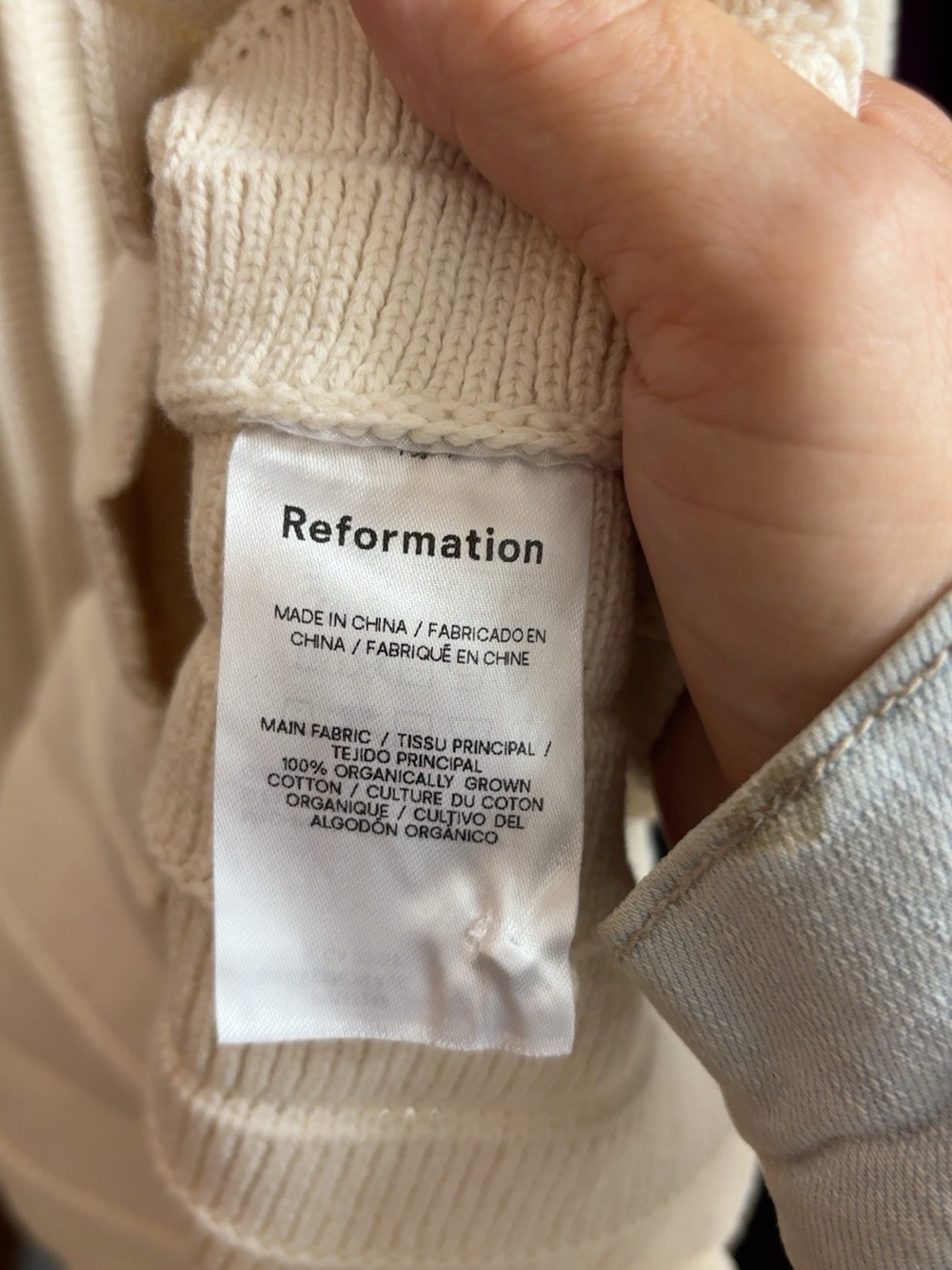 Reformation Cream Ribbed Pleated Mini Dress - Picture 4 of 4